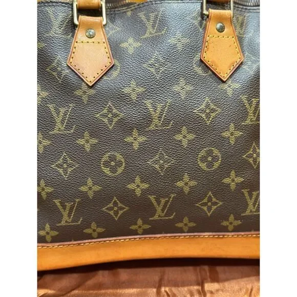 Louis Vuitton Monogram Alma PM Vintage 1994 Satchel Bag Brown with dust bag - Picture 8 of 16